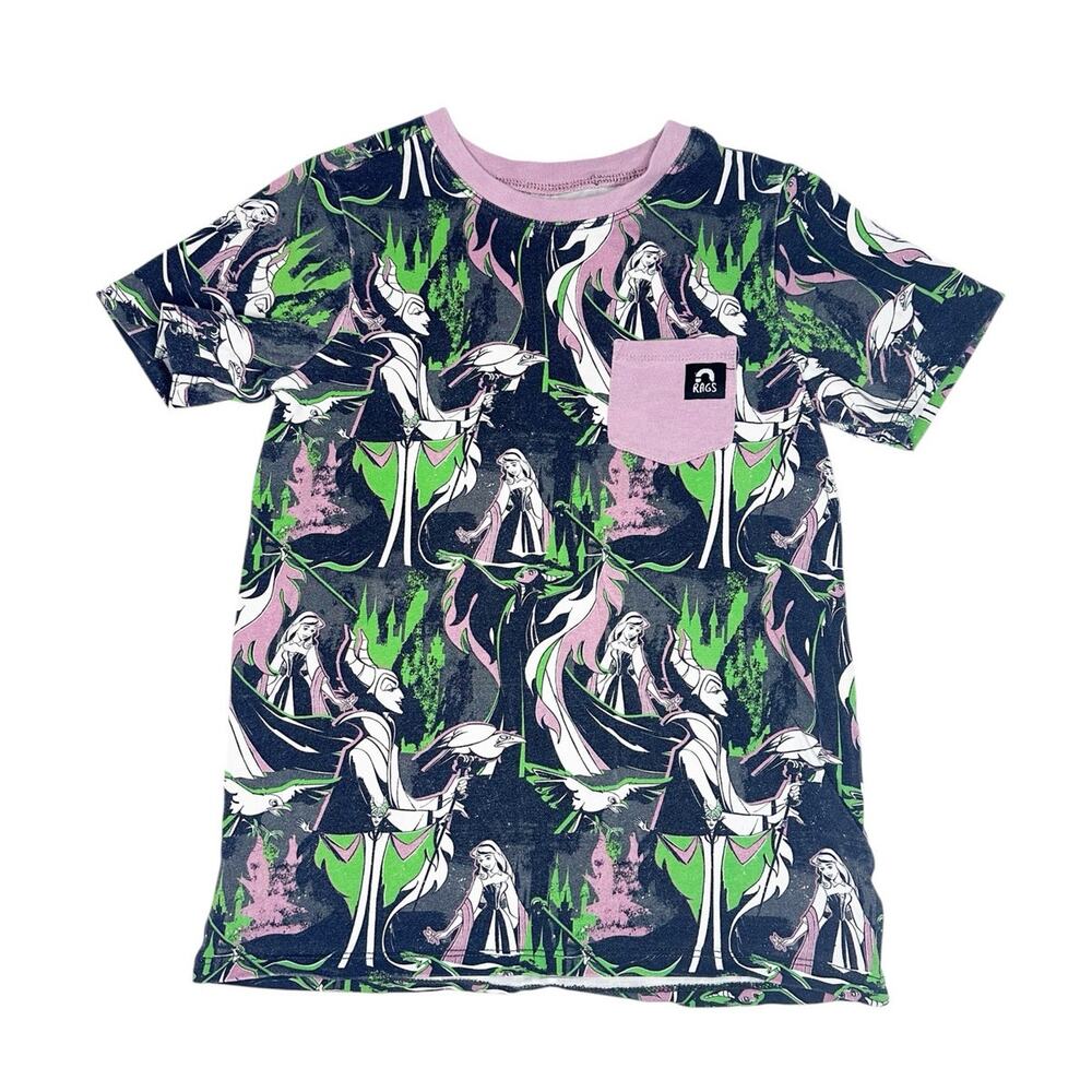 Rags Maleficent Print T-Shirt Size 3/4